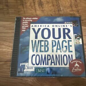 America Online Your Web Page Companion Computer Disc New Sealed